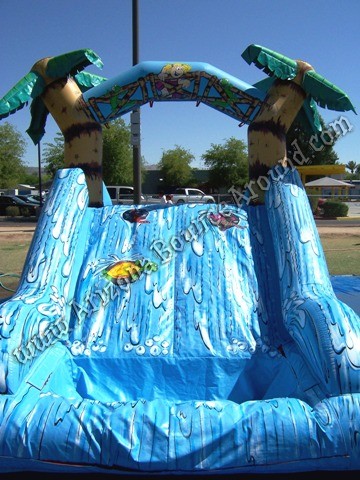 Dual lane toddler water slide rental for small kids Phoenix, Scottsdale Arizona